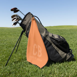 Trend Farbe Frische Mandarine Golf Handtuch