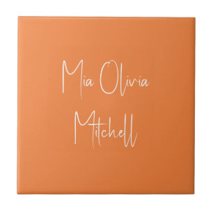 Trend Farbe Frische Mandarine Keramik Fliese