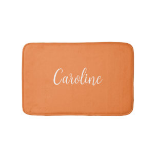 Trend Farbe Frische Mandarine Name Badematte
