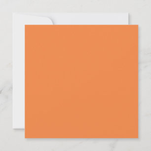 Trend Farbe - Frische Mandarine Solid-Flat-Karte