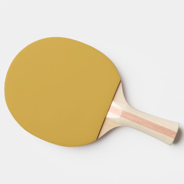 Trend Farbe - Golden Gelbe Pingpongpaddel Tischtennis Schläger (Rückseite Seitenansicht)
