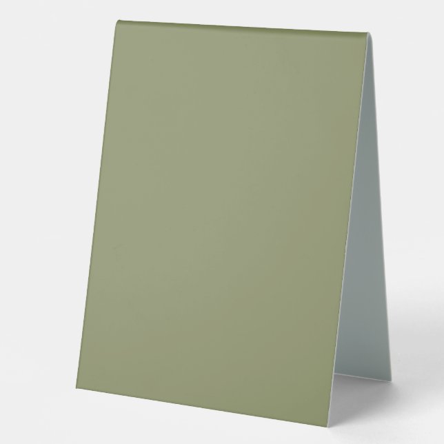 Trend Farbe Grün Tischzimmerzeichen Tischaufsteller (Vorderseite)