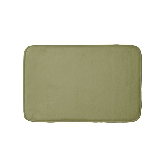 Trend Farbe: Olive Green Bath Mat Badematte (Vorderseite)