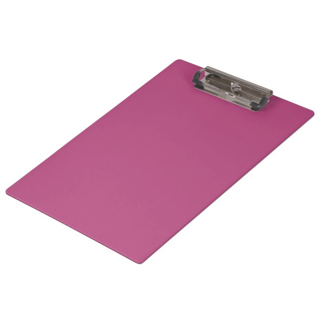 Trend Farbe - Rosa Lila Berry-Solid-Zwischenablage Klemmbrett (Schrägansicht)