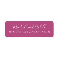 Trend Farbe Rosa Lila Elegante Adressetiketten