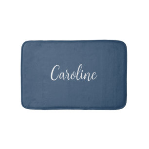 Trend Farbe Schwerer Blauer Name Bath Mat Badematte