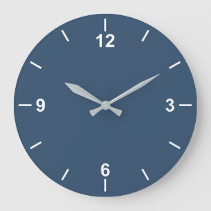 Trend Farbe Seriöse blaue Großsäulenuhr Große Wanduhr