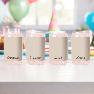 Trend Farbe Soft Taupe Minimalistischer Name kann Dosenglas