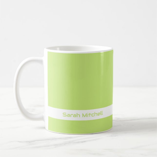 Trend Farbe - Tasse für den grünen Frühling (Links)