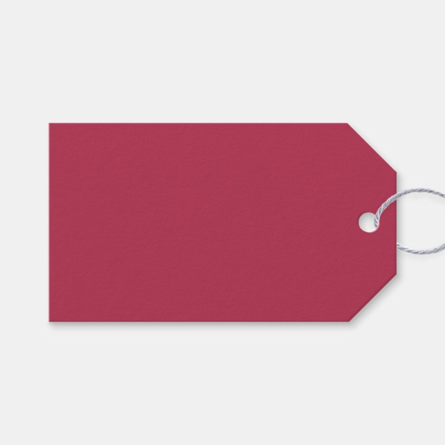 Trend Farbe Warm rosa Geschenktasten Geschenkanhänger (Vorderseite (Horizontal))