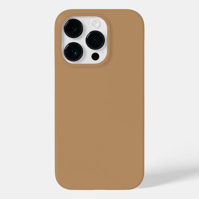 Trend-Farbe - Warme Beige Case-Mate iPhone 14 Pro Hülle (Rückseite)