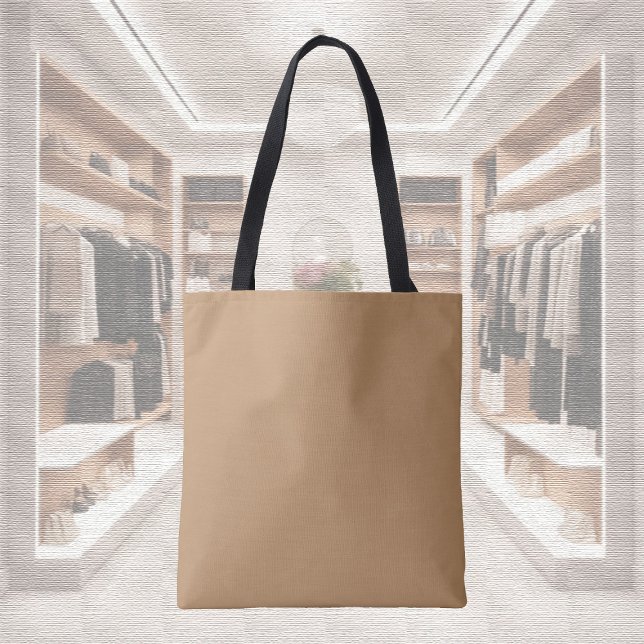 Trend Farbe - Warme Beige Tote Tasche (Von Creator hochgeladen)