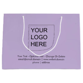 Trend Farbe - weiche Violette Großlogos - Geschenk Große Geschenktüte