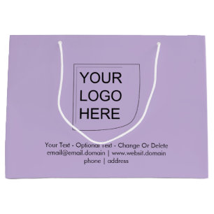 Trend Farbe - weiche Violette Großlogos - Geschenk Große Geschenktüte