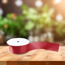 Trend-Farben - kräftige Rot-Farbe - Solid Satinband