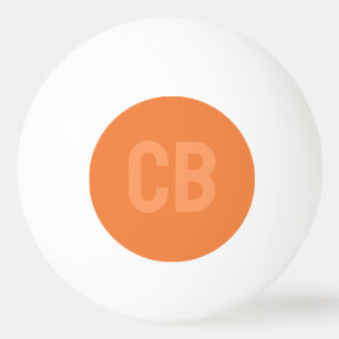 Trend Fresh Mandarine Monogram Pong Ball Tischtennisball