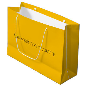 Trend - Gelbe Farbe Sunburst - Solid Große Geschenktüte