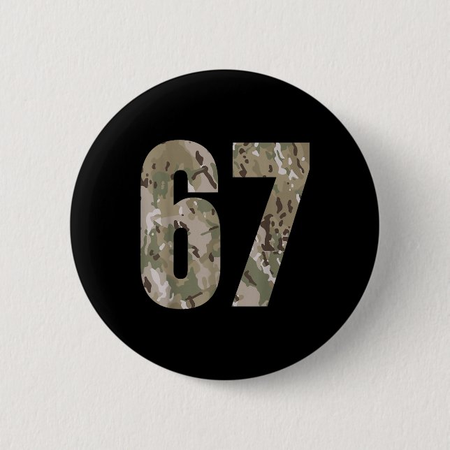 Trend Gen Alpha Six Seven 6 7 Meme Cam Multi Ca Button (Vorderseite)