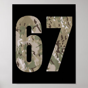 Trend Gen Alpha Six Seven 6 7 Meme Cam Multi Ca Poster