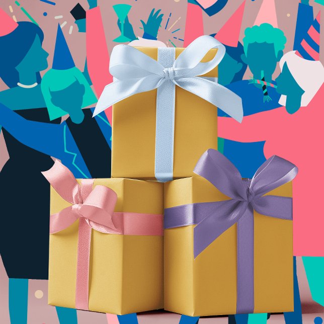 Trend - goldgelbe Farbe - Solid Geschenkpapier Set (Von Creator hochgeladen)