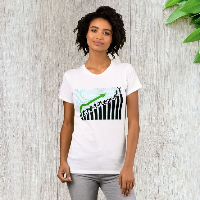 Trend Graph Womens T - Shirt nach oben (Von Creator hochgeladen)