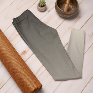 Trend im Herbst Farbe Naturbeige Ombre Leggings