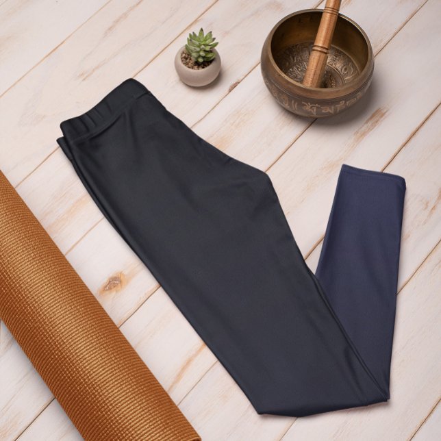 Trend im Herbst Farbe Navy Blue Ombre Leggings (Mockup 1)