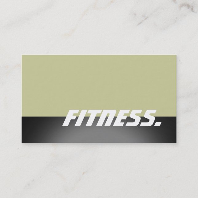 Trend Personal Trainer Fitness Sport Business Card Visitenkarte (Vorderseite)