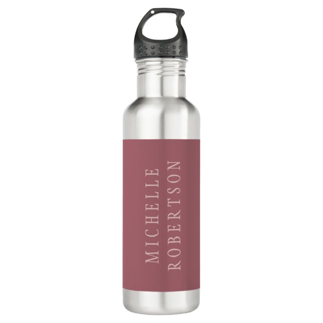 Trend Rose Staub Gold Einzigartig klassisch Edelstahlflasche (Vorderseite)