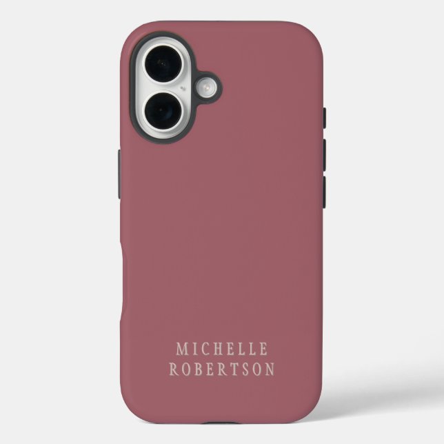Trend Rose Staub Gold Einzigartig klassisch iPhone 16 Hülle (Rückseite)
