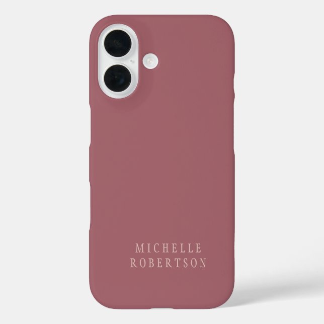 Trend Rose Staub Gold Einzigartig klassisch iPhone 16 Hülle (Rückseite)