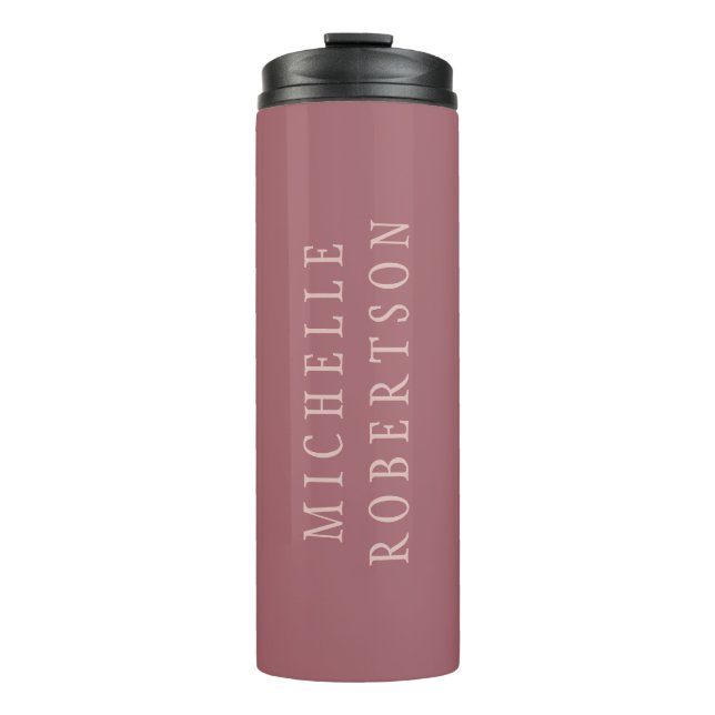 Trend Rose Staub Gold Einzigartig klassisch Thermosbecher (Vorderseite)