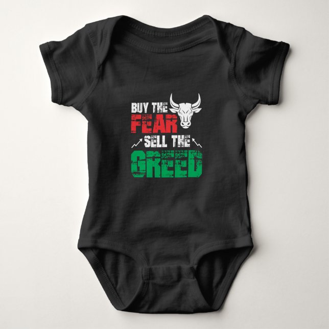 Trend Stock Market Trading Feed Gied Investor Baby Strampler (Vorderseite)