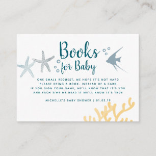 Trend unter dem Sea Baby Shower Buy Request Begleitkarte