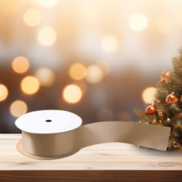 Trend - warme Beige Farbe - Solid Satinband