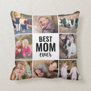 Trendam Beste Mama alle 8 Foto Moderne Mutter Mutt Kissen