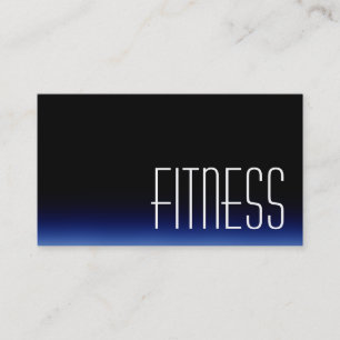 TrendBlack Blue Fitness Sport Business Card Visitenkarte