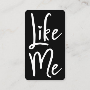 TrendBlack Brush Script wie ich Social Media Visitenkarte