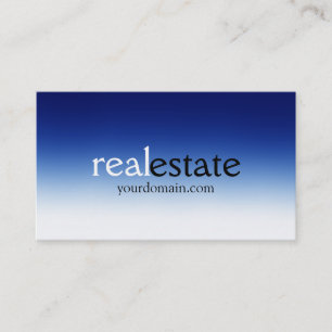 TrendBlue White Real Anwesen Agent Business Card Visitenkarte