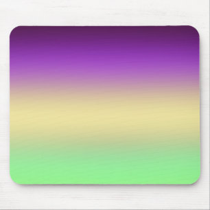 Trenddunkelgelber, lila, hellgelber Farbverlauf Mousepad