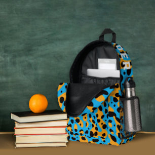 Trendfarben Leopardenmuster und Name Bedruckter Rucksack