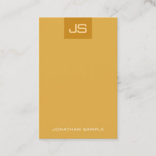 Trendfarben Modernes Monogramm Elegantes Template Visitenkarte