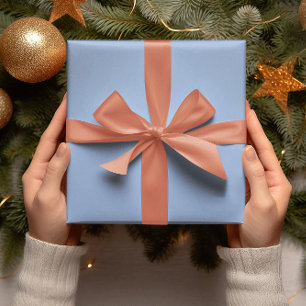 Trendfarben - Puderblau-Farbe - Massive Rolle Geschenkpapier