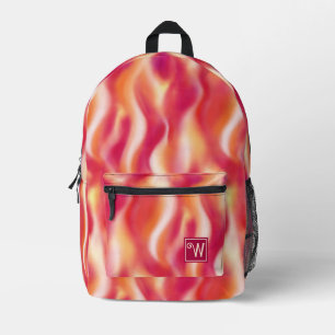 Trendfarbene, rosa, gelbe Gefärbte Krawatte nach M Bedruckter Rucksack