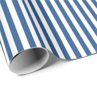 Trendfarbene weiße und weiße weiße Streifen Geschenkpapier