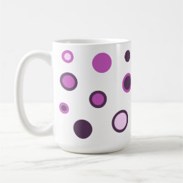 Trendfarbener Polka Dot-Kaffee-Cup Kaffeetasse