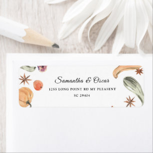 Trendfarbener Wasserfarbenkürbis Herbstwoben