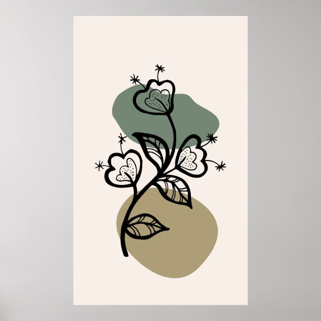 Trendfarbenes Hintergrunddesign Poster (Vorne)