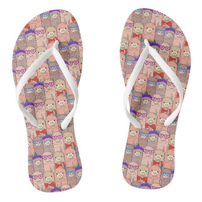 Trendfarbenes Lamellenmuster Flip Flops (Fußbett)