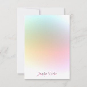 Trendfarbige Typografie-Skripte Moderne Vorlage